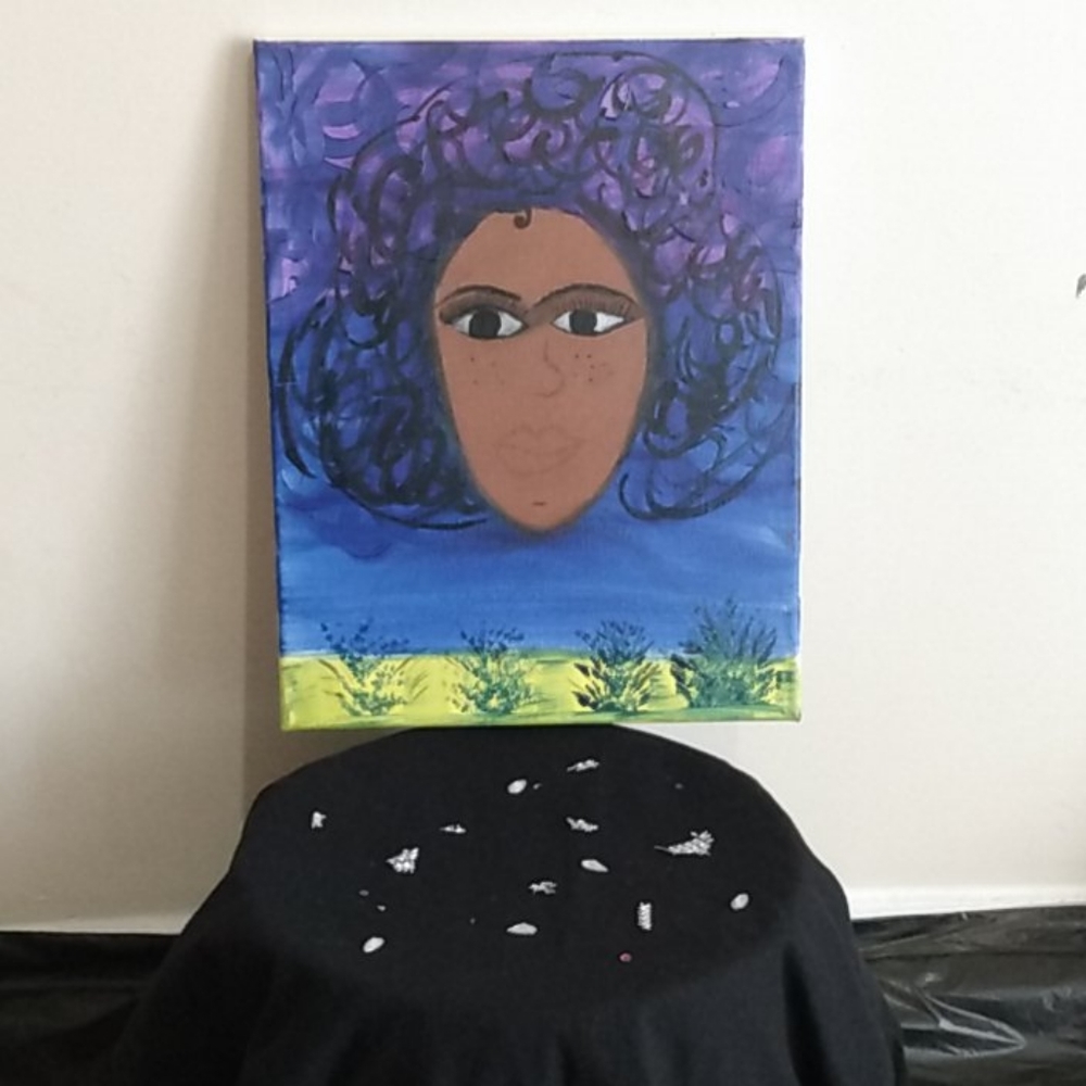 Abstract freestyle painting